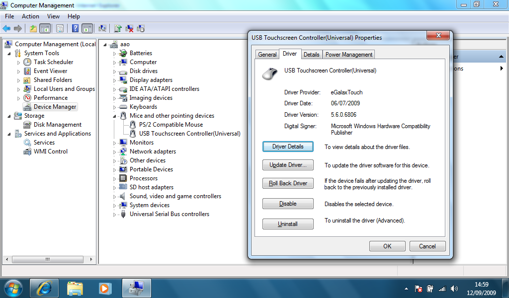 Egalax touch driver windows 7